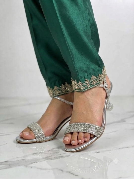 Silver Bridal Heels for Girls – Elegant Wedding & Party Wear Heels